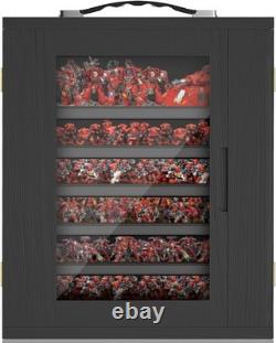 Miniature Storage Case for Collectibles, Display Cases with Black