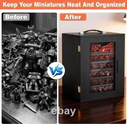Miniature Storage Case for Collectibles, Miniature Display Cases with Magneti