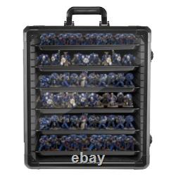 Miniature Storage Case for Collectibles Miniatures, Aluminum Display Cases