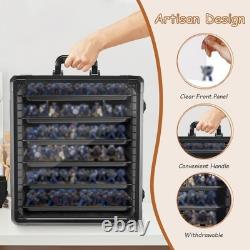 Miniature Storage Case for Collectibles Miniatures, Aluminum Display Cases
