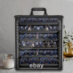 Miniature Storage Case for Collectibles Miniatures, Aluminum Display Cases