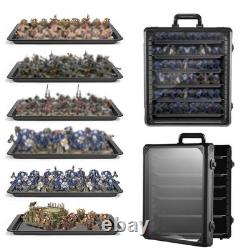 Miniature Storage Case for Collectibles Miniatures, Aluminum Display Cases