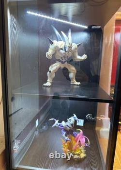 Minifigures Corner Display Case 4 Tier White LED Figure Diecast Car Toy Cabinet Minifigures Corner Display Case 4 Tier White LED Figure Diecast Car Toy Cabinet