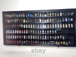 Minifigures Display Case 200 Pc Lego Figurines Wall Mount Cabinet Shadow Box