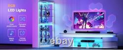 Minifigures Display Case 6 Tier 72 LED Light Figure Collectibles White Cabinet