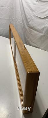 MoPac Display Case with 3 Shelves Plexiglass Doors, 59 3/4 X 12 1/4X 2 1/2