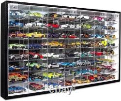 Model Car Diecast Display Case Storage Cabinet Shelf Wall Mount Rack 1/64 Scale