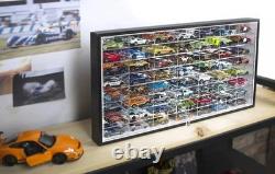 Model Car Diecast Display Case Storage Cabinet Shelf Wall Mount Rack 1/64 Scale