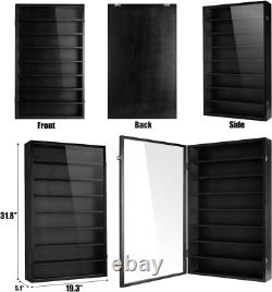 Model Car Display Case 1/24 Wall Mounted Diecast Cabinet Wooden Collection Shelf
