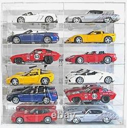 Model Car Locking 1/18 Scale Diecast Toy Cars Hot Wheels Display Case