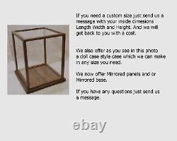 Model Display Case Oak Wood/Acrylic Glass size is 35 x9x10 inside to inside