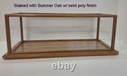 Model Display Case Wood/Acrylic Glass inside measures 28L x 10W x 10 #PP24022