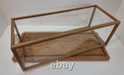 Model Display Case Wood/Acrylic Glass inside measures 28L x 10W x 10 #PP24022