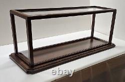 Model Display Case Wood/Acrylic inside glass measures 26x7x10