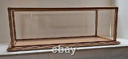 Model Display Case Wood/Acrylic inside glass measures 30x13x10