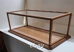 Model Display Case Wood/Acrylic inside glass measures 30x13x10