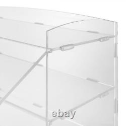 Modern Clear Acrylic Display Case Dustproof Showcase Box Protection 5-Tier USA