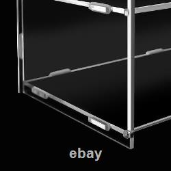 Modern Clear Acrylic Display Case Dustproof Showcase Box Protection 5-Tier USA