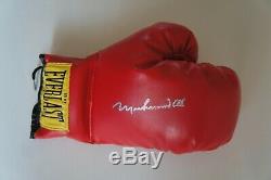 Muhammad Ali Signed Everlast Boxing Glove in display case with JSA LOA HOF auto