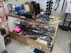 Multiple Lighted Glass Display Cases withShelves Various Sizes And Styles