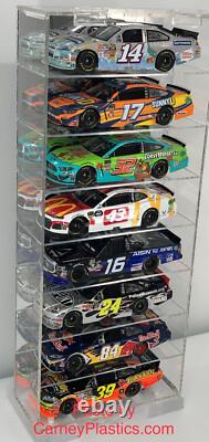 NASCAR 124 Diecast Display Case 8 Car Vertical
