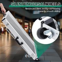 NEW Aluminum Display Case 34x22x20in Foldable Locking Card Jewelry Stand