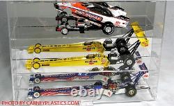 NHRA Die cast Display Case 5 1/24 Top Fuel Dragsters