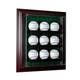 New 9 Baseball Cabinet Style Display Case Glass Suede Proudly made in USA