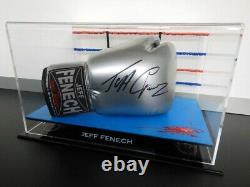 New Boxing Glove Blood Mat DISPLAY CASE UFC MMA WWE Sports Memorabilia Lego