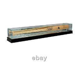 New Glass Baseball Bat Display Case Cherry Sport Molding UV FREE SHIPPING