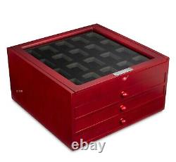 New Rosewood Zippo Lighters Chest Cabinet Display Cases Boxes holds 80 Lighters