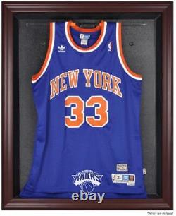 New York Knicks Mahogany Framed Team Logo Jersey Display Case