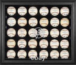 New York Yankees Logo Black Framed 30-Ball Display Case Fanatics