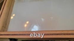 ON SALE! OAK DISPLAY CASE With Inlay 12 X 18 X 2.5 for Arrowheads & More