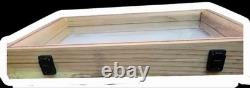 ON SALE! OAK DISPLAY CASE With Inlay 12 X 18 X 2.5 for Arrowheads & More