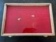 Oak Display Case -16 3/8X10 3/8X1 1/4 -for Knife/Gun/Medals Collection withKEYS