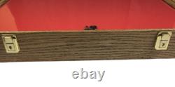 Oak Wood Display Case 18 x 24 x 3 for Arrowheads Knives Collectibles & More