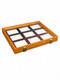 Oak Wood Display Case Glass Top Lid Holds NINE 5 x 4 Riker Displays INCLUDED