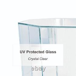 Octagon Basketball Display Case UV Protected Real Glass Protection