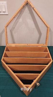 One Pair of 19.5x 19.5x 4 Display Cabinet 21 Hardball Trophy Cases-USED