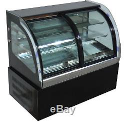 Open Box Commercial Countertop Refrigerated Cake Bakery Display Case Cabinet 220