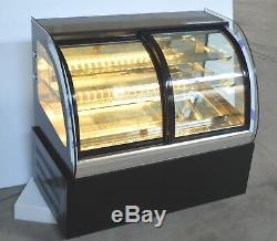 Open Box Commercial Countertop Refrigerated Cake Bakery Display Case Cabinet 220