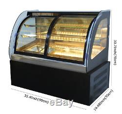 Open Box Commercial Countertop Refrigerated Cake Bakery Display Case Cabinet 220