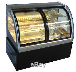 Open Box Commercial Countertop Refrigerated Cake Bakery Display Case Cabinet 220