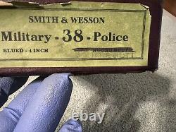 Original Smith & Wesson 38 Military & Police 4 Inch K Frame Square Butt Box