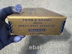 Original Smith & Wesson Model Heavy Duty Nickel 4 Inch N Frame Box S&W 38/44