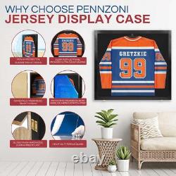PENNZONI Extra Large Display Case, Clear Acrylic Sports Jersey Display Case