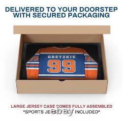 PENNZONI Extra Large Display Case, Clear Acrylic Sports Jersey Display Case