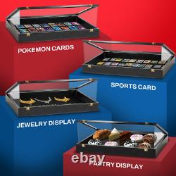 PENNZONI Trade Show Display Case Portable Black with Acrylic Side Guards