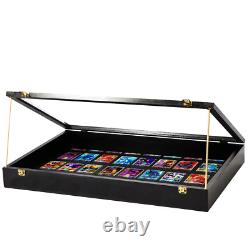 PENNZONI Trade Show Display Case Portable Black with Wooden Dowels